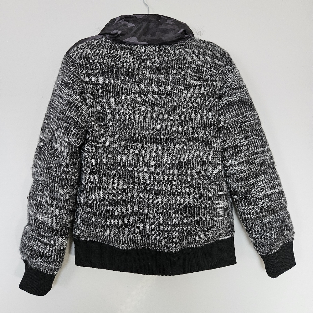 Issey Miyake Tete Homme Black On camo puffer gray sweater jacket size M - Picture 9 of 9
